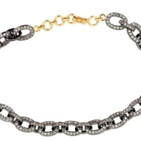 polki bracelet 6.5 Tcw  Rose Cut Diamond 925 Sterling Silver fine antique jewelry
