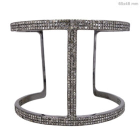 polki bracelet 4.5 Tcw  Rose Cut Diamond 925 Sterling Silver vintage diamond jewelry