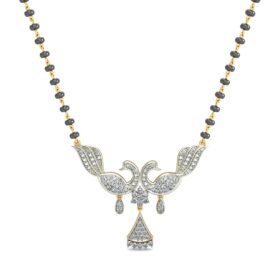 Adorable mangalsutra 0.652 Ct Diamond Solid 14K Yellow Gold