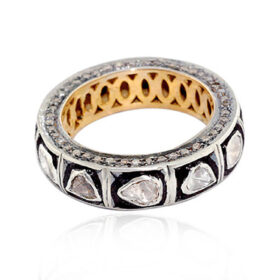 vintage engagement rings 2.2 Tcw  Rose Cut Diamond 925 Sterling Silver vintage diamond jewelry