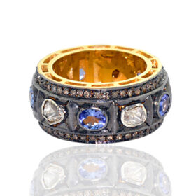 vintage engagement rings 4.45 Tcw Amethyst Rose Cut Diamond 925 Sterling Silver vintage art deco jewelry