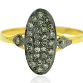 victorian rings 0.72 Tcw  Rose Cut Diamond 925 Sterling Silver vintage diamond jewelry