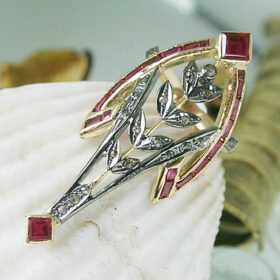 polki rings 2.4 Tcw Ruby Rose Cut Diamond 925 Sterling Silver vintage jewelry