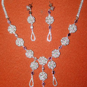 vintage necklaces 26.62 Tcw Garnet, Emerald Rose Cut Diamond 925 Sterling Silver antique jewelry