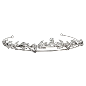 bridal headband 147 Pcs Cubic Zirconia Diamond 35 Gms 925 Sterling Silver