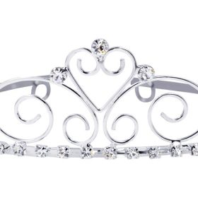 bridal tiara 25 Pcs Cubic Zirconia Diamond 40 Gms 925 Sterling Silver