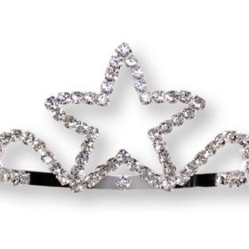 Princess Tiara 62 Pcs Cubic Zirconia Diamond 35 Gms 925 Sterling Silver