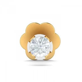 GleamGlimpse Diamond Nose Pin In 14Kt Yellow Gold (0.25 gram) with Diamonds (0.05 Ct)