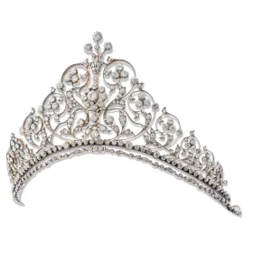 Flawless 16.7 Carat Diamond 925 Sterling Silver Birthday Crown