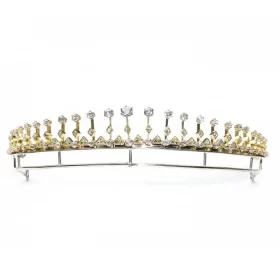 Elegant 10 Carat Diamond  45 Gms 925 Sterling Silver Bridal Headband