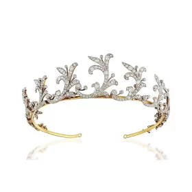 Elegant 11.25 Carat Diamond 925 Sterling Silver Queen Tiara