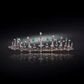 Glamarous 20.25 Carat Diamond 925 Sterling Silver Queen Tiara