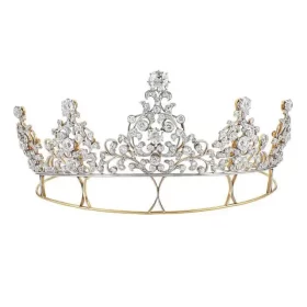 Unique 10.5 Carat Diamond 925 Sterling Silver Princess Tiara