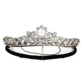 Adorable 15.78 Carat Diamond 925 Sterling Silver Birthday Tiara