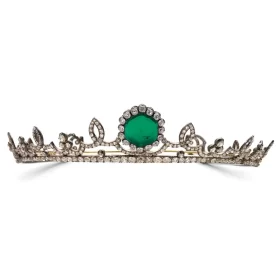 Charming 19 Carat Diamond 925 Sterling Silver Princess Tiara