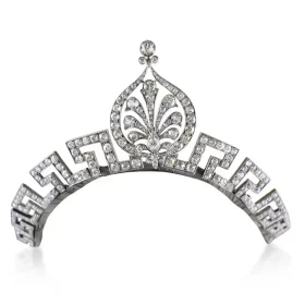 Graceful 20 Carat Diamond 925 Sterling Silver Birthday Tiara