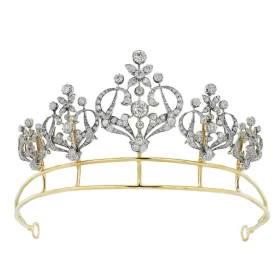 Beautiful 10.5 Carat Diamond 925 Sterling Silver Birthday Tiara