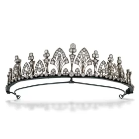 Elegant 11.4 Carat Diamond 925 Sterling Silver Wedding Tiara