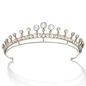 Stunning 71.15 Carat Diamond 925 Sterling Silver Royal Tiara