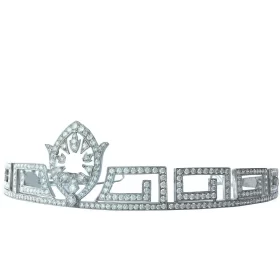 Fashionable 7.48 Carat Diamond  44.88Gms 14Kt White Gold Queen Headband