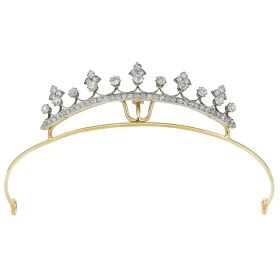 Stylish 3.25 Carat Diamond  29.25Gms 14Kt White Gold Wedding Headband