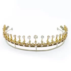 Innovative 8.1 Carat Diamond  40.5 Gms 14Kt White Gold Wedding Tiara